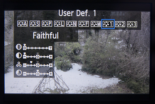 canon faithful picture style